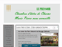 Tablet Screenshot of chambresdhotes-lepressoir.com